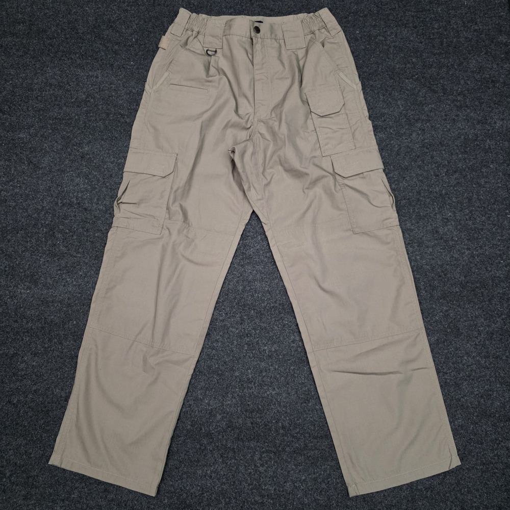 5.11 Tactical‎ Series Mens 30x30 Tan Ripstop Cargo Pants Elastic Waist